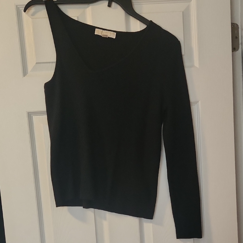 EUC-Michael Kors Size XL Black Ribbed Sweater